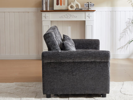 Loveseat Sofa Bed, Pull - Out Couch Sleeper & 2 Pillows