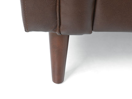 Sophisticated Loveseat With Diamond Stitched Detailing