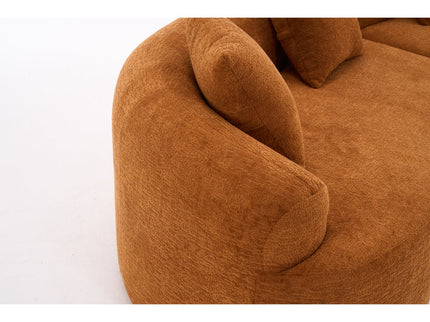 4 Seater Sofa With Fabric, 30D, 60 Hardness Full Sponge, 4 Pillow For Living Room, Home Furniture Sleeper Sectional Sofa For Apartment