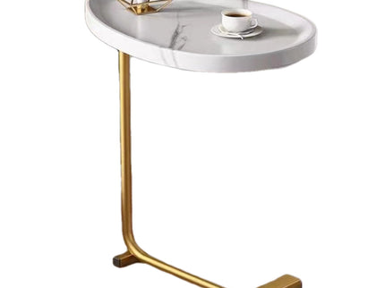 C-Shaped Side Table, Small Sofa Table For Cough, Bedroom