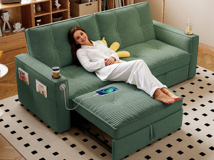 2 In 1 Convertible Sofa Bed For Living Rooms
