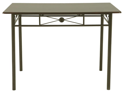 5 Piece Rectangle Dining Set With Tubing Base