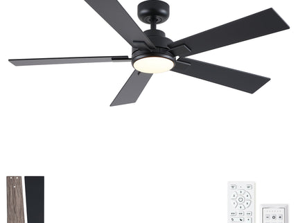 Reversible Motor Integrated LED Dimmable Ceiling Fan With Light