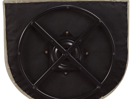 Swivel Armchair With Barrel-Back Design