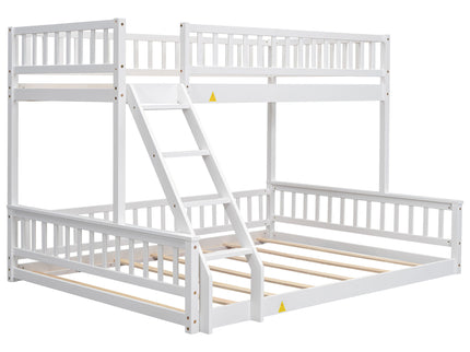 Bunk Bed With Ladder And Guardrails