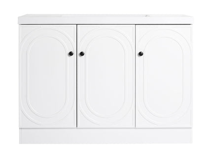 Contemporary Freestanding Bathroom Vanity With Resin Sink & Soft-Close Cabinet Doors