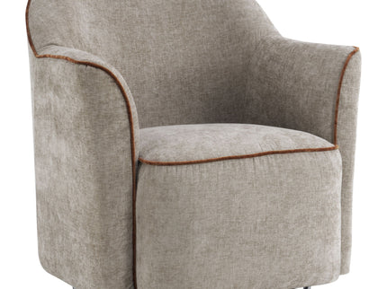 360° Swivel Accent Chair With Flared Arms