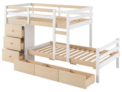 Loft Bunk Bed With Drawers And Ladder
