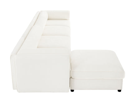 Contemporary Elegant Sofa With Storage And Ottoman