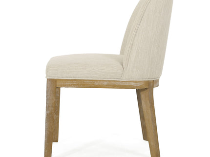 Modern Dining Chair With Durable Fabric Upholstery And Sturdy Wooden Frame (Set of 2)
