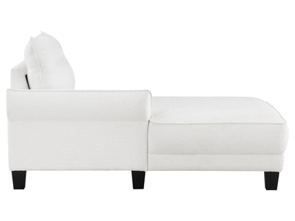 Granholm - Upholstered Curved Arm Sectional Sofa - White