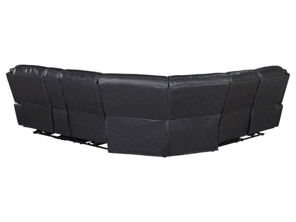 Salerno - Upholstered Power Reclining Sectional Sofa - Dark Gray