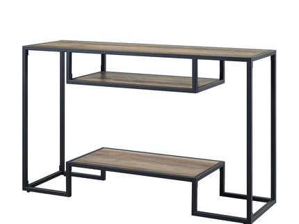 Idella - Sofa Table - Rustic Oak / Black