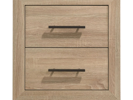 Merritt - 2 Drawer Nightstand - Light Oak