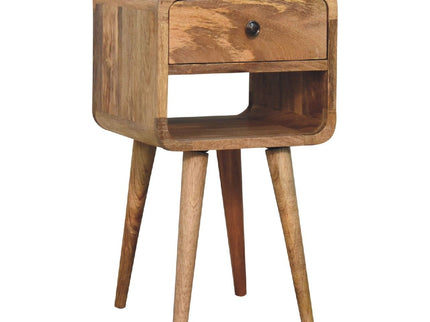 Mini Chestnut Curve Lower Bedside Nifhtstand
