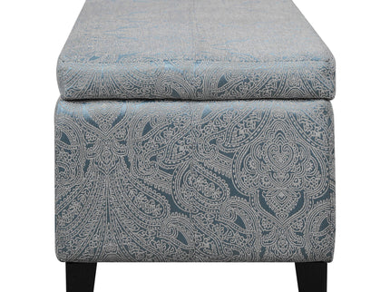 Indoor Storage Ottoman Bench With Hidden Storage - Pattern