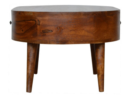 Rounded Wood Table