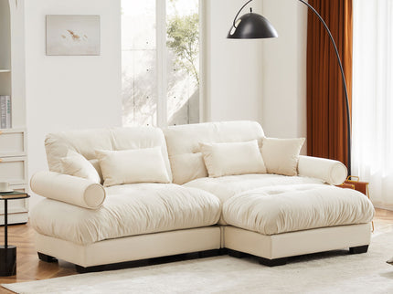 Super Comfort Oversized Modular Sectional Sofa With Movable Ottoman