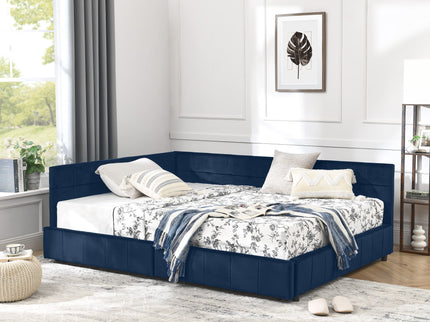 Elegant Design Storage Upholstered Tufted Bed Frame With Backrest And Armrests
