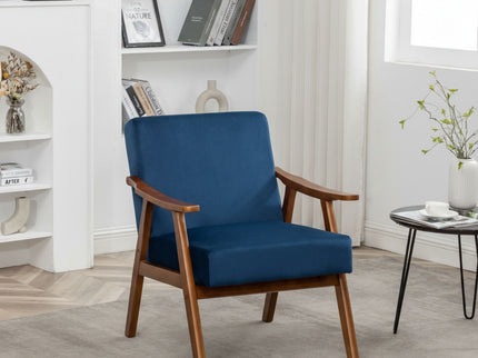 Accent Chair, Classic Mid Century Modern For Extra Seating