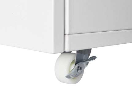 Office Furniture Copier Cabinet 2 Door Steel Copier Stand Mobile Pedestal File Printer Stand