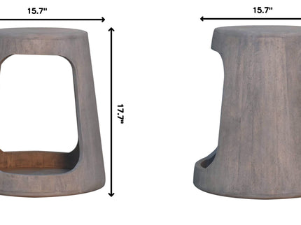 Open Side Table - Gray Ash