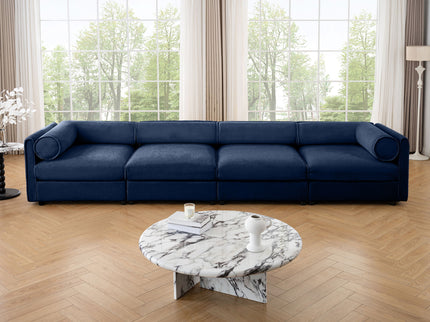 Stylish Sofa With Storage Seat And Cylindrical Backrest