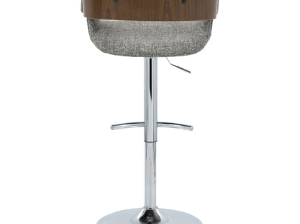 Elisa - Mid Century Modern Adjustable Barstool With Swivel With Rounded T Footrest (Set of 2)