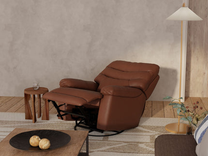 Oslo Antelope - Swivel Glider Recliner With Manual Footrest