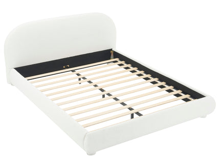 Upholstered Simple Modern Bedroom Bed With Curved Headboard