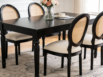 French Country Dining Chairs With Round Back (Set of 2)