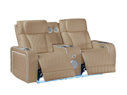 Electra - Power Reclining Set With Power Headrests, Massage And LED Lighting