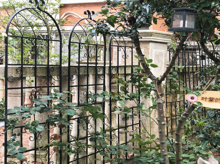 Metal Garden Rustproof Trellis For Climbing Plants Outdoor Flower Support