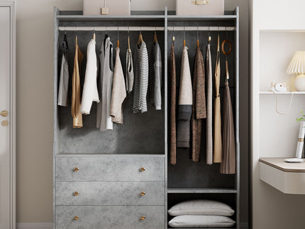 Open Wardrobe Storage For Bedroom
