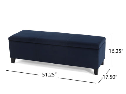 Upholstered Storage Ottoman Bench