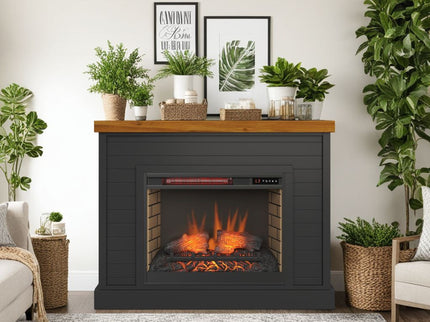 48" Fireplace With Mantel