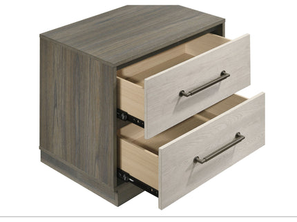 Edmondson - 2 Drawer Nightstand - Gray