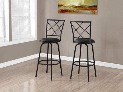 Swivel Stool Bar Height, Contemporary & Modern Style (Set of 2)