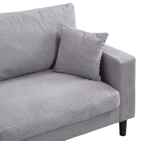 Modern Upholstered 3 Seat Sofa, High Resilience