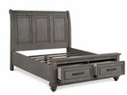 Dark Gray / Queen / 2 Drawers