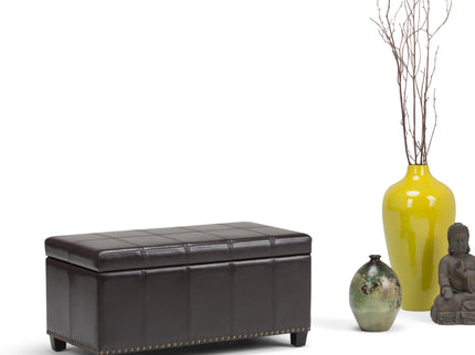 Amelia - Transitional Storage Ottoman Bench