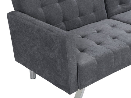 Futon Sofa Bed Convertible Folding Lounge Couch, Armrests