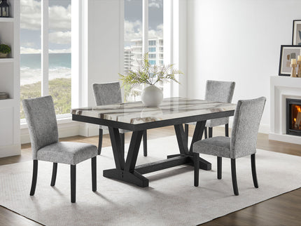Panda Oceanic - Dining Table And Chairs Set - Black