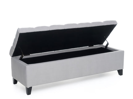 Glouster - Storage Ottoman - Light Gray