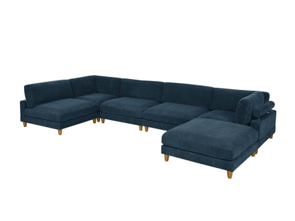 Modern Modular Sectional With Adjustable Back Support