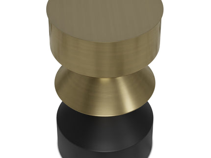 Miller - Side Table - Black / Brass