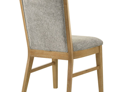 Teleli - Dining Side Chair (Set of 2) - Natural / Gray