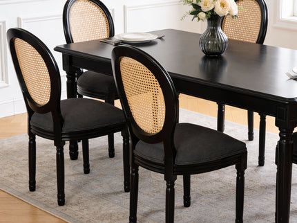 French Country Dining Chairs With Round Back (Set of 2)