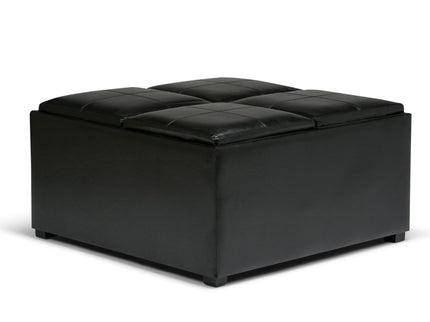 Avalon - Square Coffee Table, Storage Ottoman