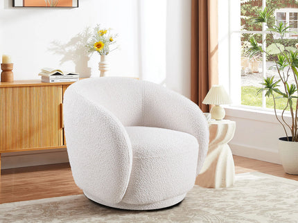 Swivel Accent Upholstered Barrel Chair